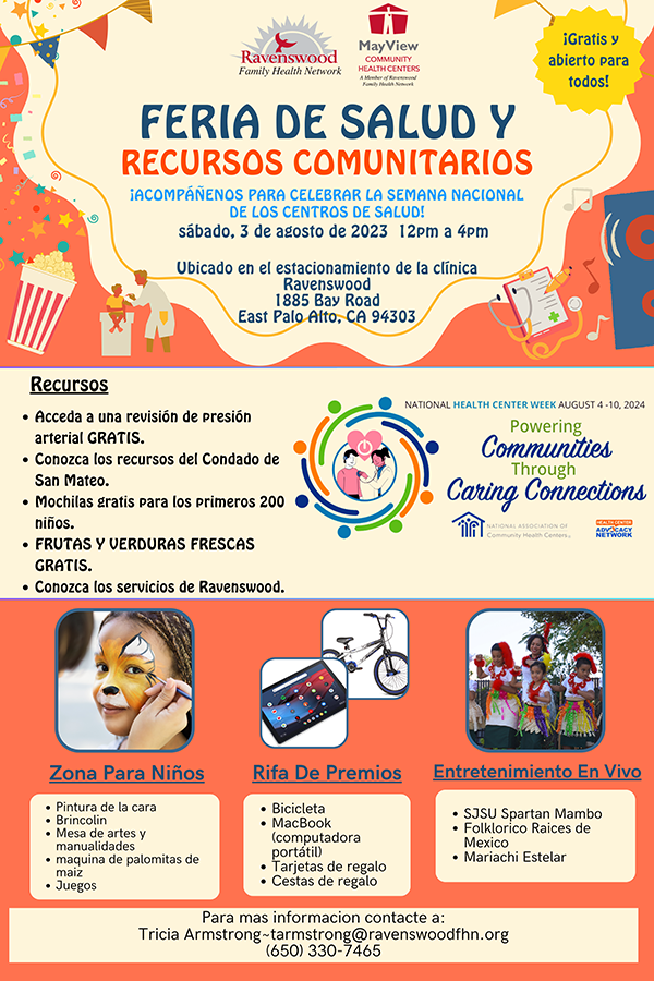 Community Health & Resource Fair - Español Flyer