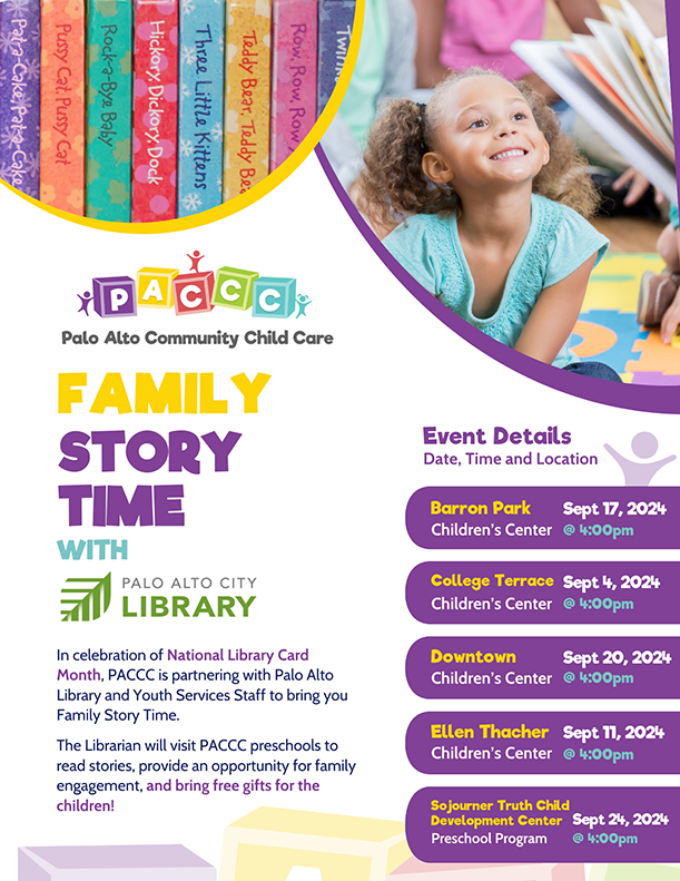 Family Story Time flyer