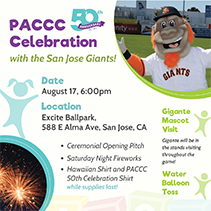 PACCC 50th Celebration  with the San Jose Giants!