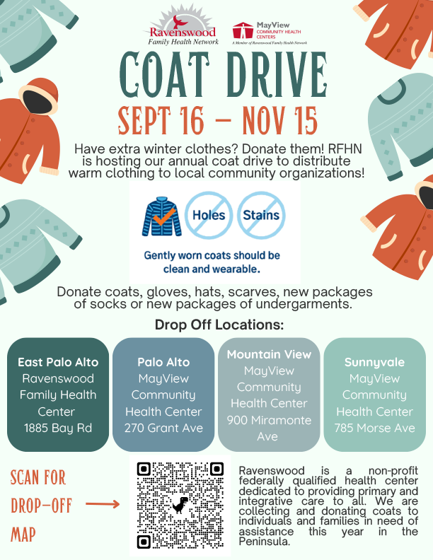 Ravenswood Annual Coat Drive flyer